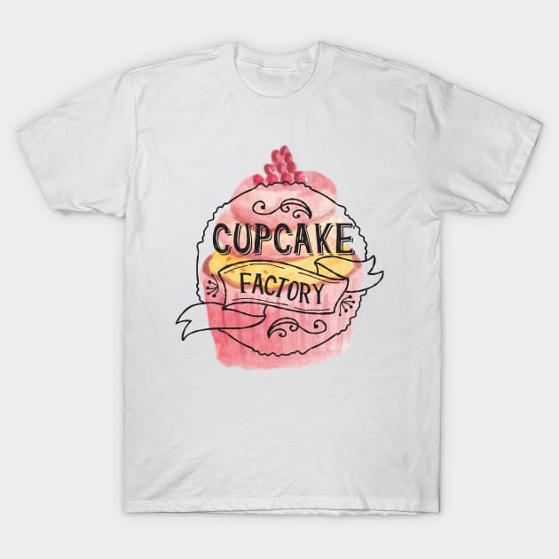 Cupcake Factory sweet design T-Shirt by NJORDUR